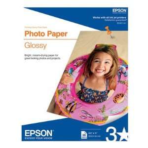  Epson Letter Size Glossy Photo Paper 60# 8.5 X 11 Inch 