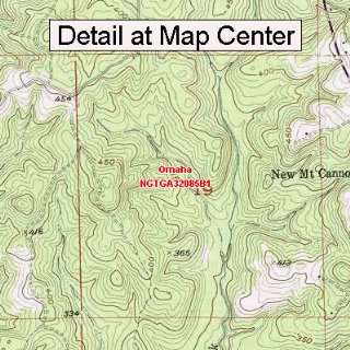 USGS Topographic Quadrangle Map   Omaha, Georgia (Folded 