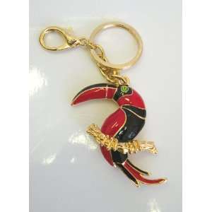 Elegant Key Chain Key Holder/Handbag Charm Beautiful Big Bird Design w 