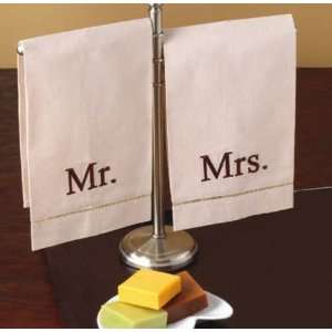  Embroidered Mr and Mrs Towel Set