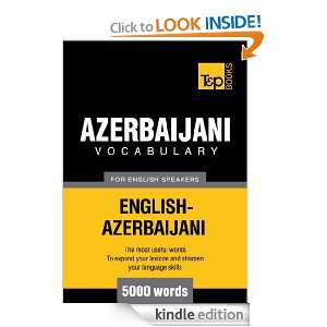Azerbaijani Vocabulary for English Speakers   English Azerbaijani 