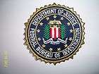 FBI DEPARTMENT OF JUSTICE SEAL 3PATCH GOTTA SEE 