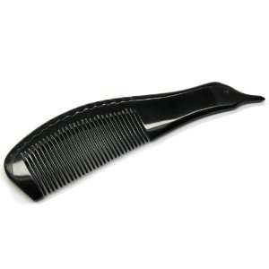   Carved Traditional Oriental Black Ox Horn Comb