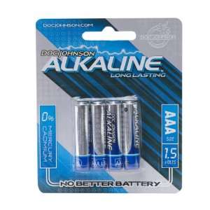  Doc Johnson Alkaline Batteries AAA 4 Pack Health 
