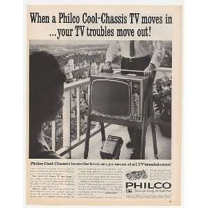  1961 Philco Cool Chassis TV Television Model 3712 Print Ad 