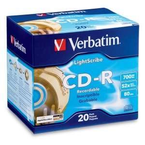  VERBATIM, Verbatim LightScribe 52x CD R Media (Catalog 