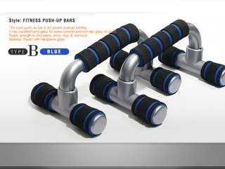 Push Up Bars Handles Chin Pull Up Muscle Fitness Training Exercise GYM 