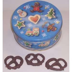   Pretzel in a Christmas Cookie Tin  Grocery & Gourmet Food