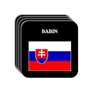  Slovakia   BABIN Set of 4 Mini Mousepad Coasters 