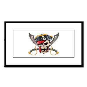   Print Pirate Skull with Bandana Eyepatch Gold Tooth 
