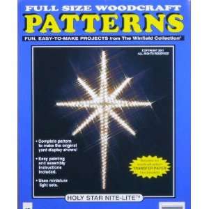    Holy Star Nite Lite Woodcraft Pattern Patio, Lawn & Garden