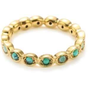 MELINDA MARIA Pod Collection Turquoise Color 18k Gold Plated Teeny 