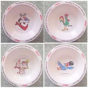  Kelloggs collectible cereal bowls set of four