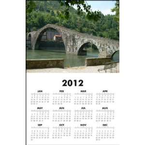  Italy   Tuscany   Devil Bridge 2012 One Page Wall Calendar 