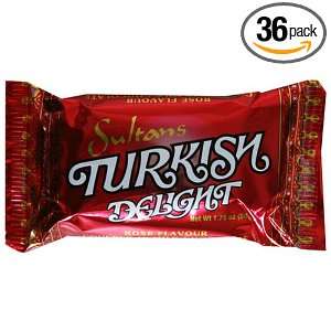 Sultans Turkish Delight Milk Chocolate Bars, 1.7 Ounce Bars (Pack of 