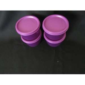  Tupperware Snack Cups Set of Four. Purple Kitchen 
