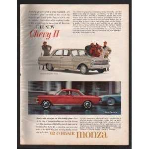   1962 Advertisement Chevrolet Chevy II Corvair Monza 