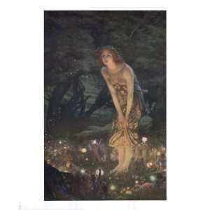Midsummer Eve, c.1908 by Edward Robert Hughes 17x27  
