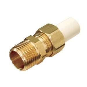 King Brothers Inc. TUM 0500 GD 1/2 Inch Male PXL CPVC X Low Lead Brass 