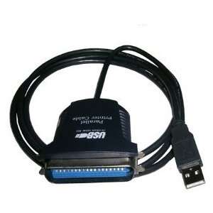    USB A Male to Parallel CN 36 Male Adapter Cable Electronics