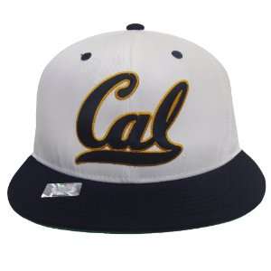  Cal Golden Bears Retro Logo 2 Tone Snapback Cap Hat White 
