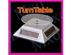 Sliver Solar Rotating Display Stand Turn Table Plate  
