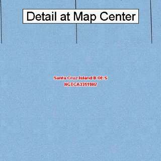 USGS Topographic Quadrangle Map   Santa Cruz Island B OE S, California 