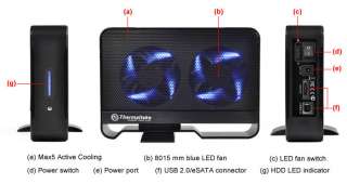 Thermaltake Max 5 ST0021U Active Cooling USB2.0/eSATA  