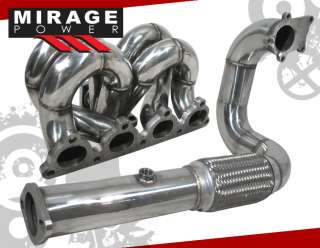 D15/D16 TURBO RAMHORN MANIFOLD+DOWNPIPE 1992 1995 CIVIC  
