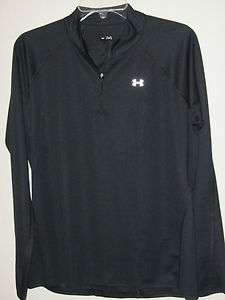 NWT $50 UNDER ARMOUR WOMENS ESCAPE ASG 1/4 ZIP RUNNING TOP SEMI FITTED 