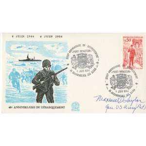  Maxwell Taylor Autographed Commemorative Philatelic Cover 