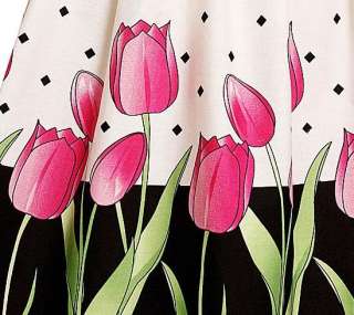   Bonnie Jean sz 12 White Pink TULIP Flower Sun Dress Summer Clothes NWT