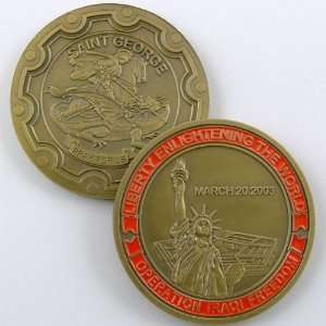   FREEDOM OPERATION SAINT GEORGE CHALLENGE COIN T15 