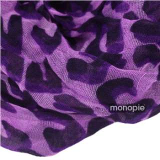 color Woman Fashion Leopard Soft Shawl Scarf Wrap Long Stole Animal 