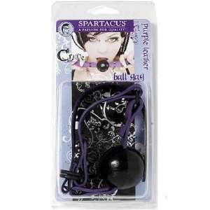  Sm Ball Gag D Ring Violet Strap/blk Ball [Health and 