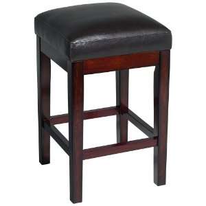  Kano Backless 24 High Faux Leather Counter Stool