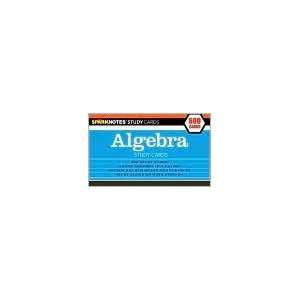  SPARKNOTES Algebra Study Cards 