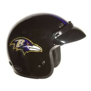 Brogies Bikewear NFL Baltimore Ravens Motorcycle Three Quarter Helmet 