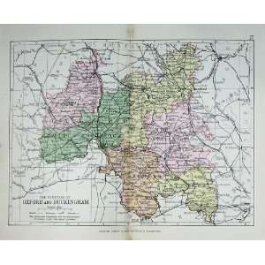   PhilipS Maps England 1888 Oxford Buckingham Banbury
