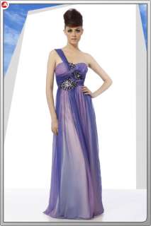 Evening Party Ball Club Dress Prom Gown Blue Sz L 80568  