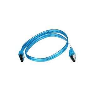  Brand New SATA2 Cables w/Locking Latch / UV Blue   18 