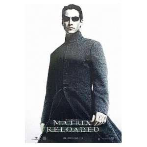  MATRIX RELOADED ~ NEO ~ Keanu Reeves ~ MOVIE POSTER(Size 