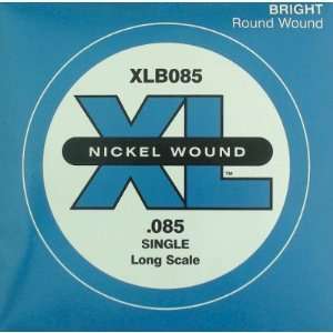  DAddario XLB085 Nickel Wound Bass Guitar Single String 
