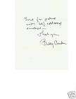 Betty Comdon signed note, Many Emmys won, Singing in the Rain,Bells 