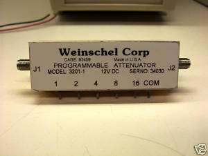 Aeroflex Weinschel Corp Programmable Attenuator 3201 1  