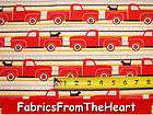 Pooches and Pickups Trucks on Stripes By YARDS Robert K