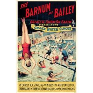  Barnum and Bailey Grand Water Circus Poster