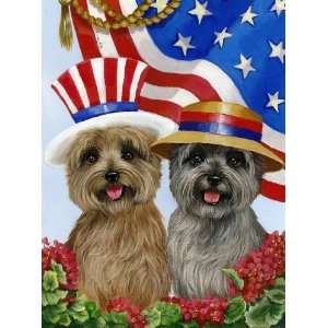 Cairn Terrier USA Garden Flag