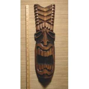  Carved Wood Tiki Mask 