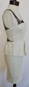   Dress 10 UK 14 NWT $495 Peplum Seen on Lucy Hale & Audrina Patridge